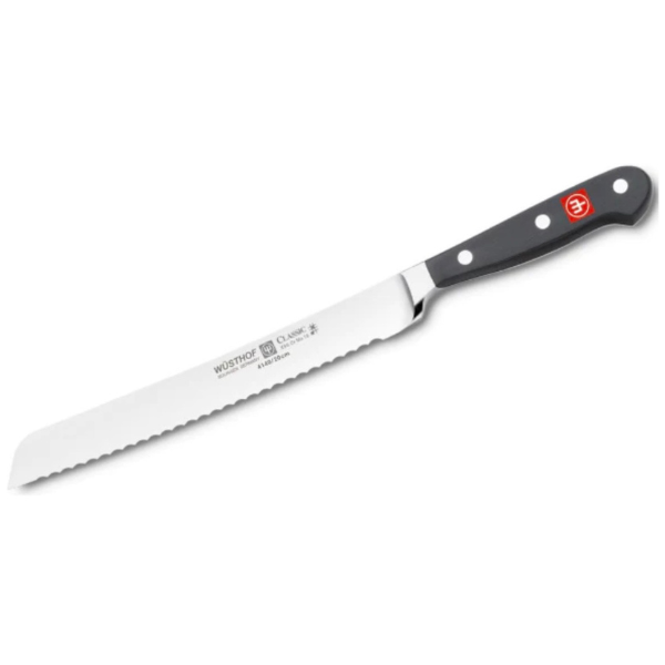 WUSTHOF Classic Black Collection, 8" Serrated Bread Knife
