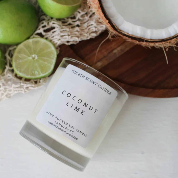 THE 6TH SCENT CANDLE Coconut Lime Soy Candle