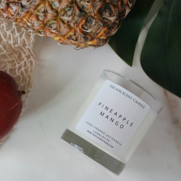 THE 6TH SCENT CANDLE Pineapple Mango Soy Candle
