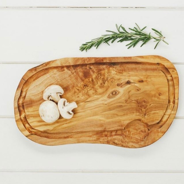 Olive Wood Carving/Charcuterie Board w/Groove