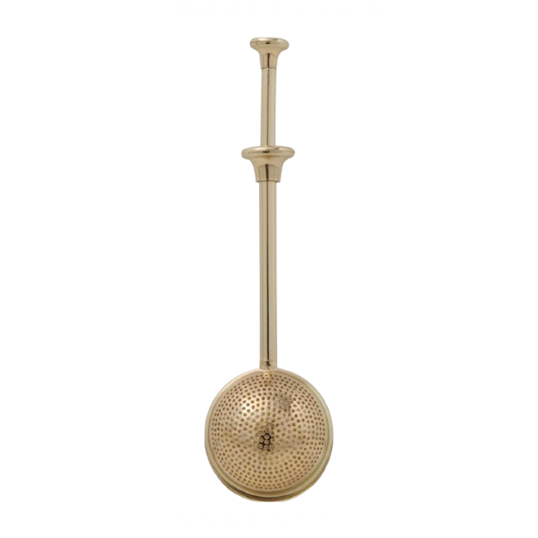 Stainless Steel Tea Ball w/Gold Finish