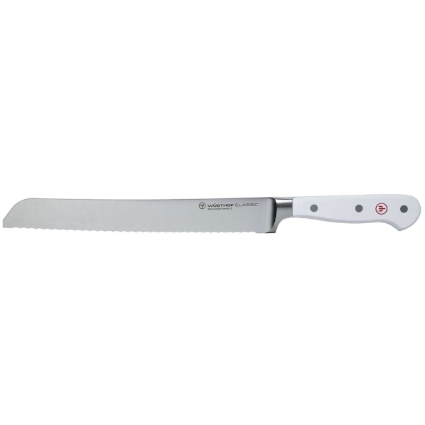 WUSTHOF Classic White Collection, 9" Double Serrated Bread Knife