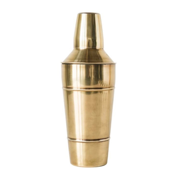 Brass Finish Stainless Steel Cocktail Shaker