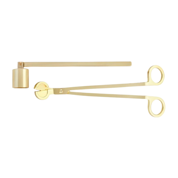 Gold Wick Trimmer and Snuffer Set