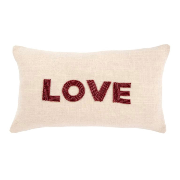 Love Pillow, 12" x 21"