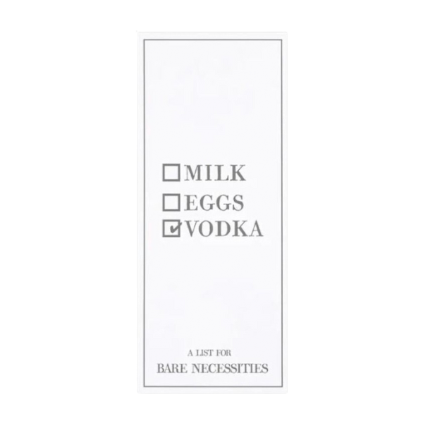 Milk Eggs Vodka List Pad