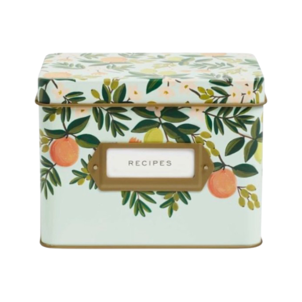 RIFLE PAPER CO. Citrus Floral Recipe Box