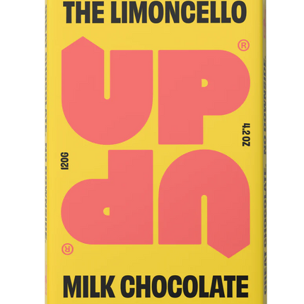 UP UP Limoncello Milk Chocolate Bar, 120g