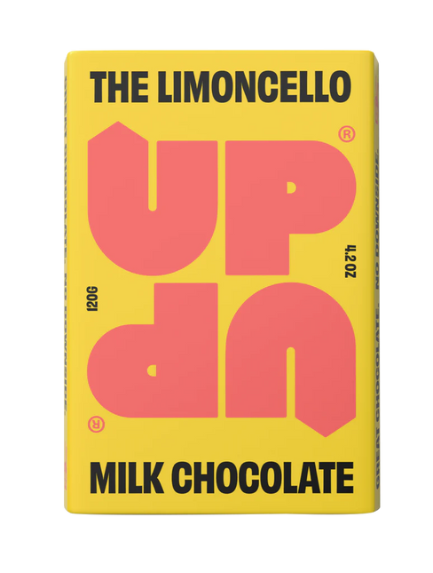 UP UP Limoncello Milk Chocolate Bar, 120g