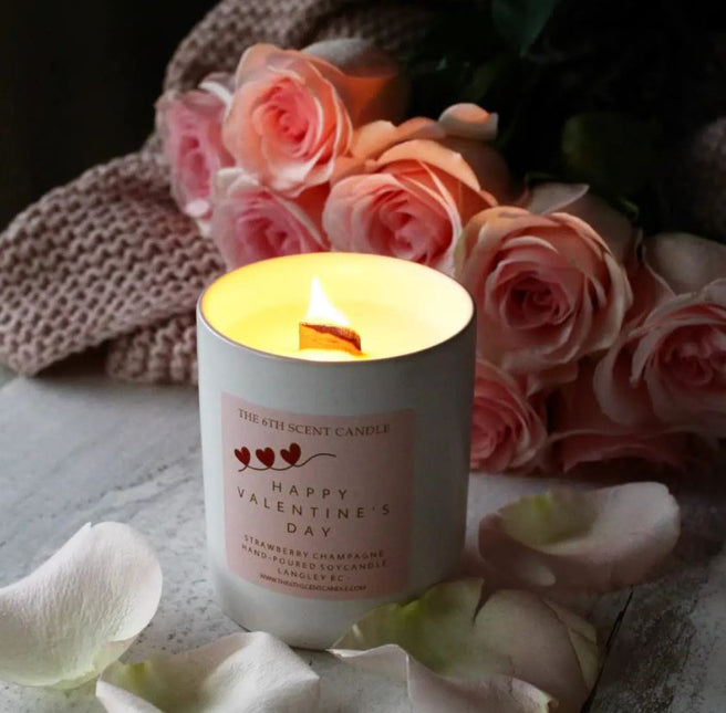 THE 6TH SCENT Premium Collection Soy Candle, Valentine
