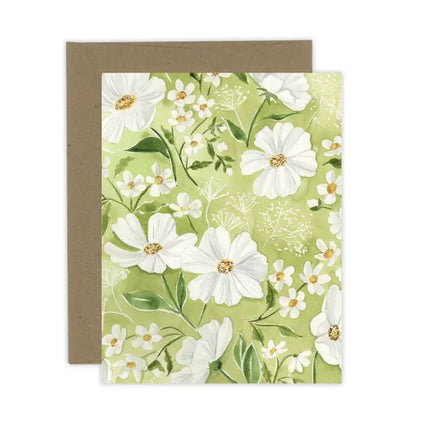 ALMEIDA ILLUSTRATIONS Wild Greens & Daisies Blank Card