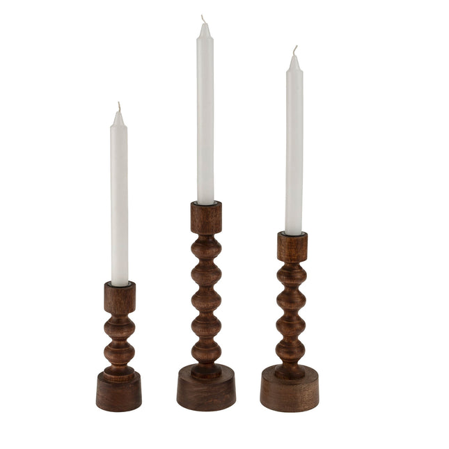 Woodspun Candleholder