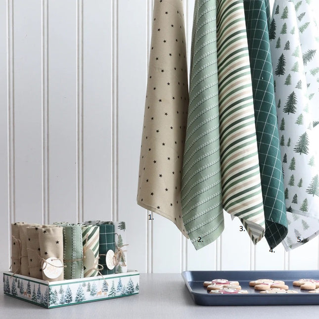 HOLIDAY MARKET Cotton Tea Towels