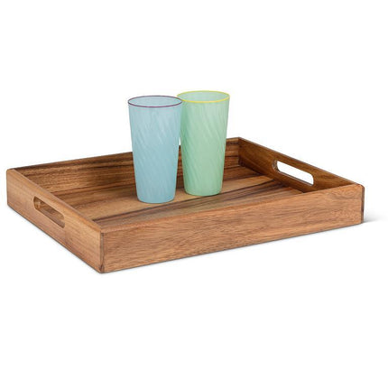 Acacia Wood Tray, 14" x 17"
