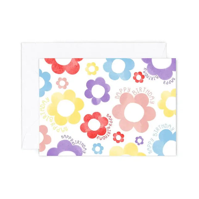 ALMEIDA ILLUSTRATIONS Birthday Flowers (Mini Card)