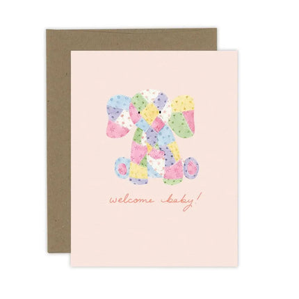 ALMEIDA ILLUSTRATIONS Patchwork Elephant Baby