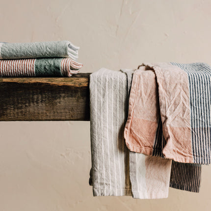 Array Cotton Stripe Tea Towels, Set of 2