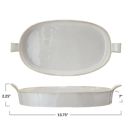Stoneware Baker w/Handles
