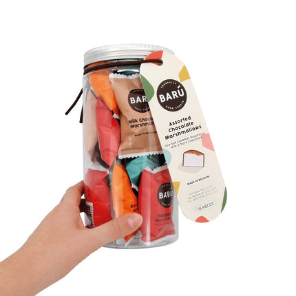 BARU Fluffy Chocolate Marshmallow Gift Jar, 208g
