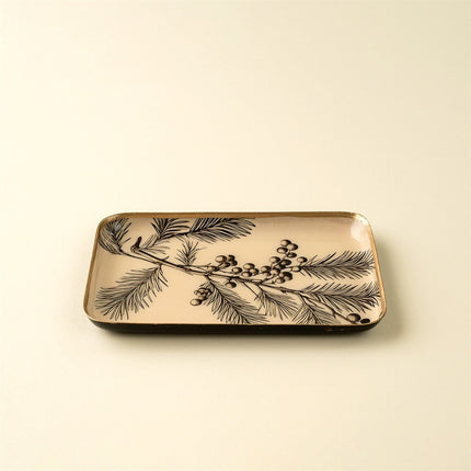 Winterberry Enameled Tray