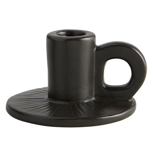 Black Handled Candle Holder