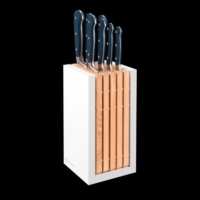 WUSTHOF Classic Wild Blueberry 8-pc White Knife Block Set