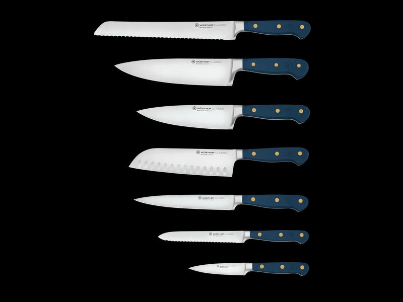 WUSTHOF Classic Wild Blueberry 8-pc White Knife Block Set