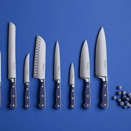 WUSTHOF Classic Wild Blueberry 8-pc White Knife Block Set