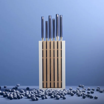 WUSTHOF Classic Wild Blueberry 8-pc White Knife Block Set