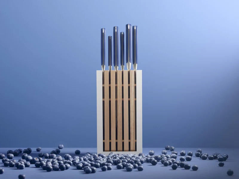 WUSTHOF Classic Wild Blueberry 8-pc White Knife Block Set