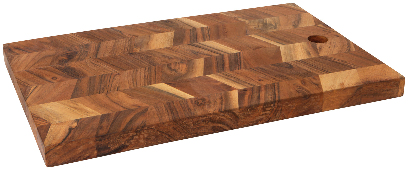 Acacia Chevron Serving Board, 15.5"