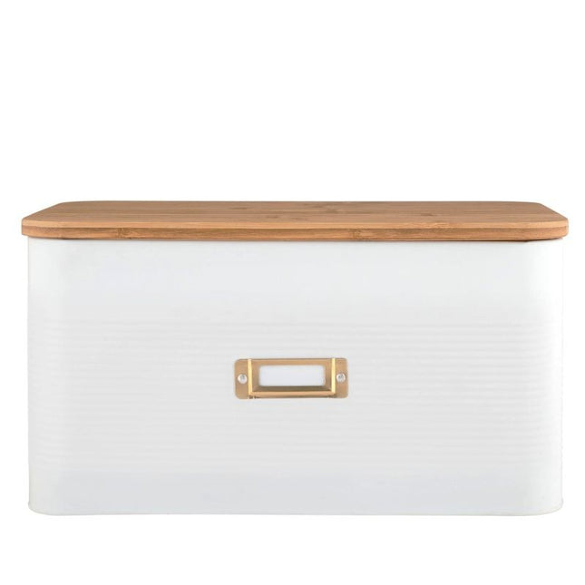 White Enamel Bread/Storage Bin