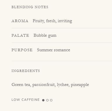 TEA LEAVES Bruno Feldeisen Loose Tea