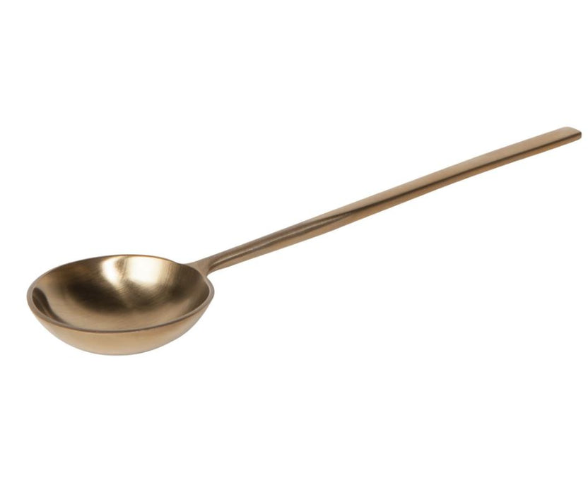 Long Handled Brushed Gold Spoon