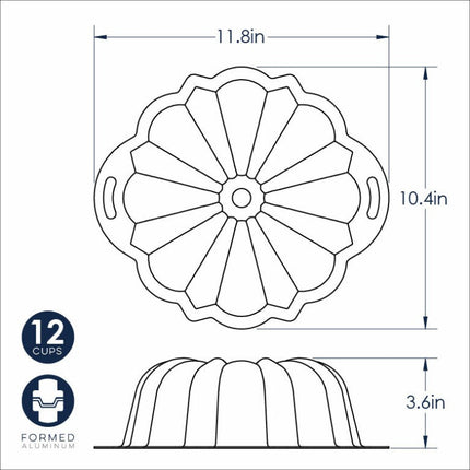 NORDIC WARE Proform 12-Cup Bundt Pan