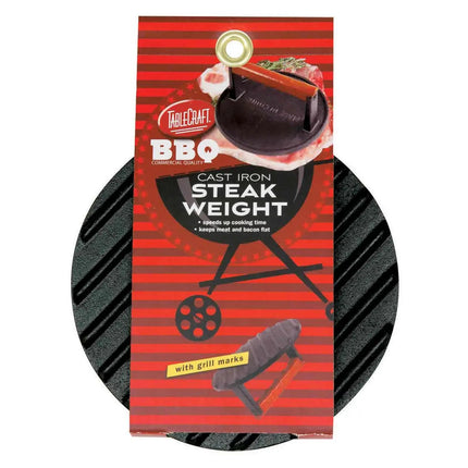 Cast Iron Steak Weight/Smash Burger Press