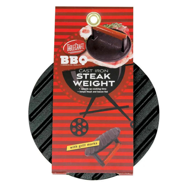 Cast Iron Steak Weight/Smash Burger Press