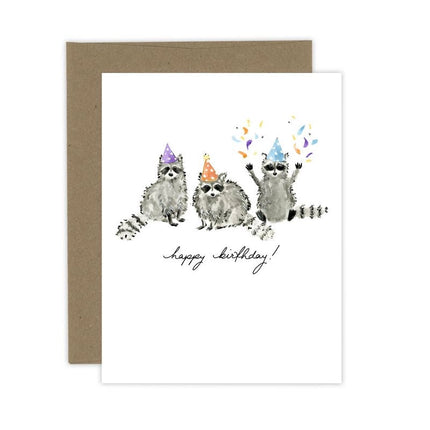 ALMEIDA ILLUSTRATIONS Birthday Raccoons