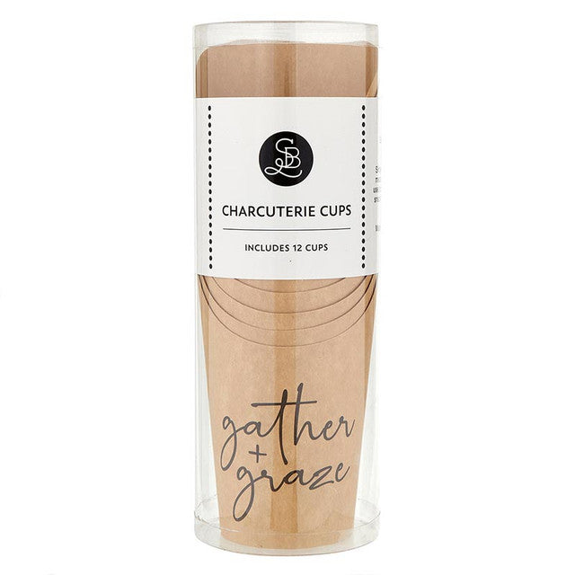 Disposable Paper Charcuterie Cups, Set of 12