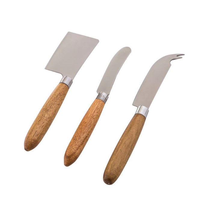 Acacia Wood Cheese Knife Set