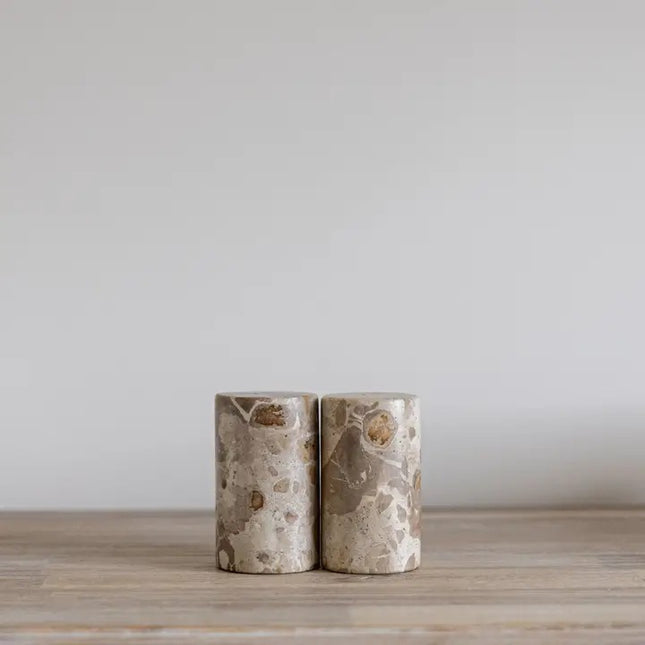 Chocolate Marble Salt & Pepper Shaker Set