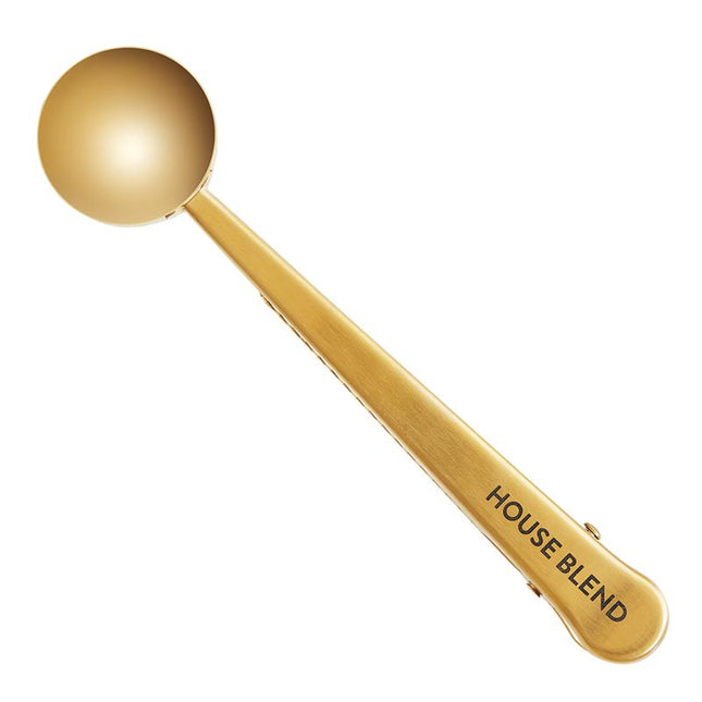 Gold Coffee Scoop and Clip