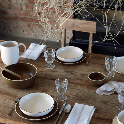CASAFINA Monterosa Dishware, Cream-Cocoa