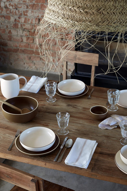 CASAFINA Monterosa Dishware, Cream-Cocoa