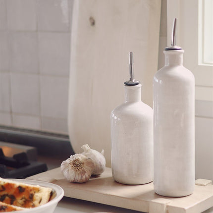 Stoneware Cruet, Oil or Vinegar