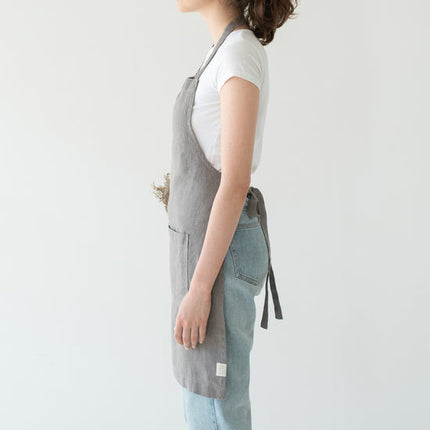 Linen Daily Apron, Ash