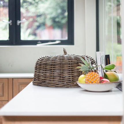 Rattan Cloche Dome Food Cover