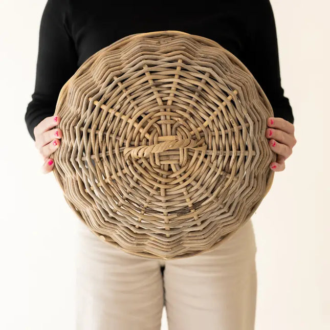 Rattan Cloche Dome Food Cover