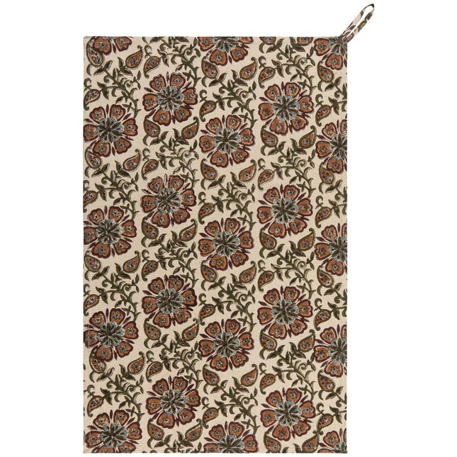 Elysian Block Print Cotton Tea Towel