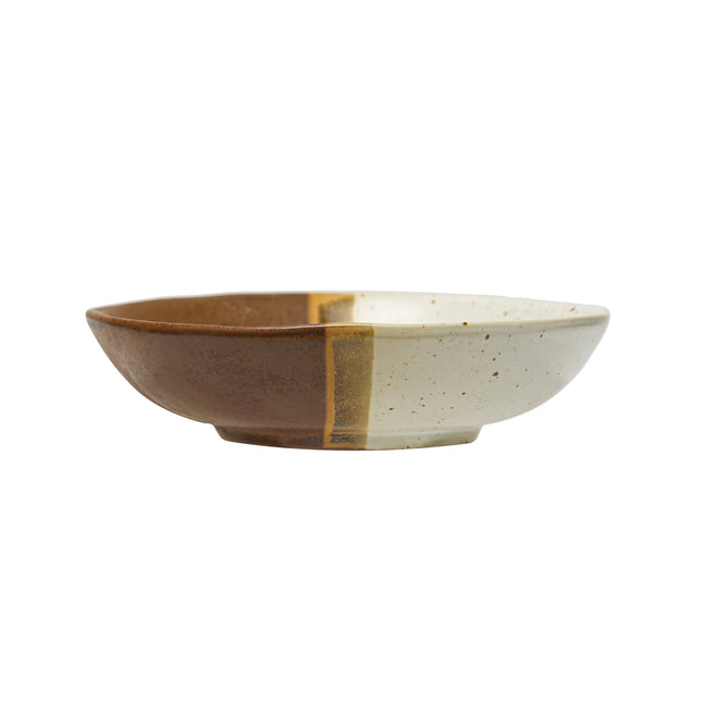 Stoneware Flat Bowl